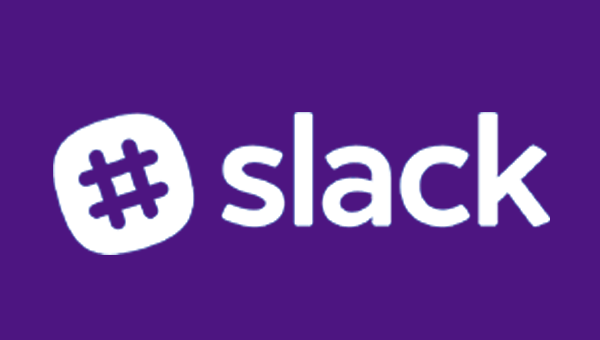 slack logo purple background
