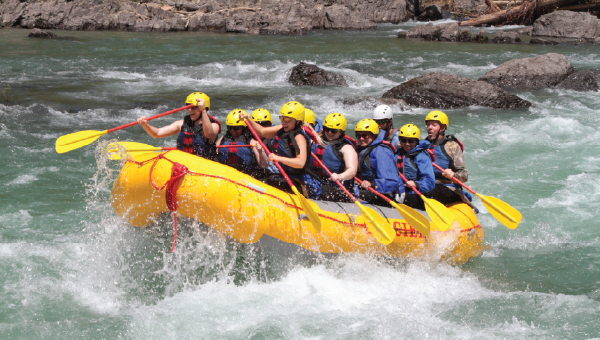 rafting on rapids